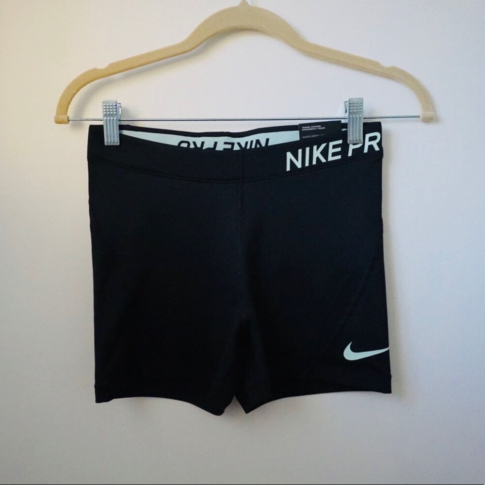 Nike Pro DRI-FIT Training Shorts- Black &Mint